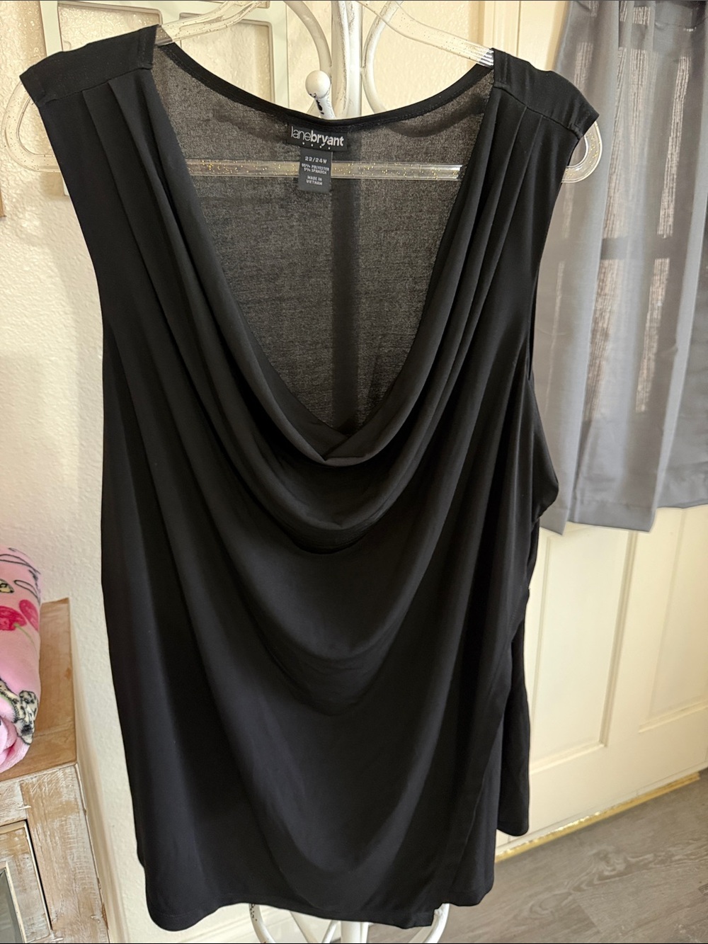 Lane Bryant Black Cowl Neck Sleeveless Camisole
